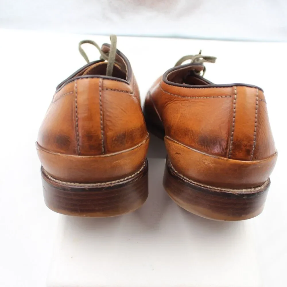 Johnston & Murphy J&M 1850 Men 13 M Cap Toe Derby Oxford Leather Shoes Brown Tan